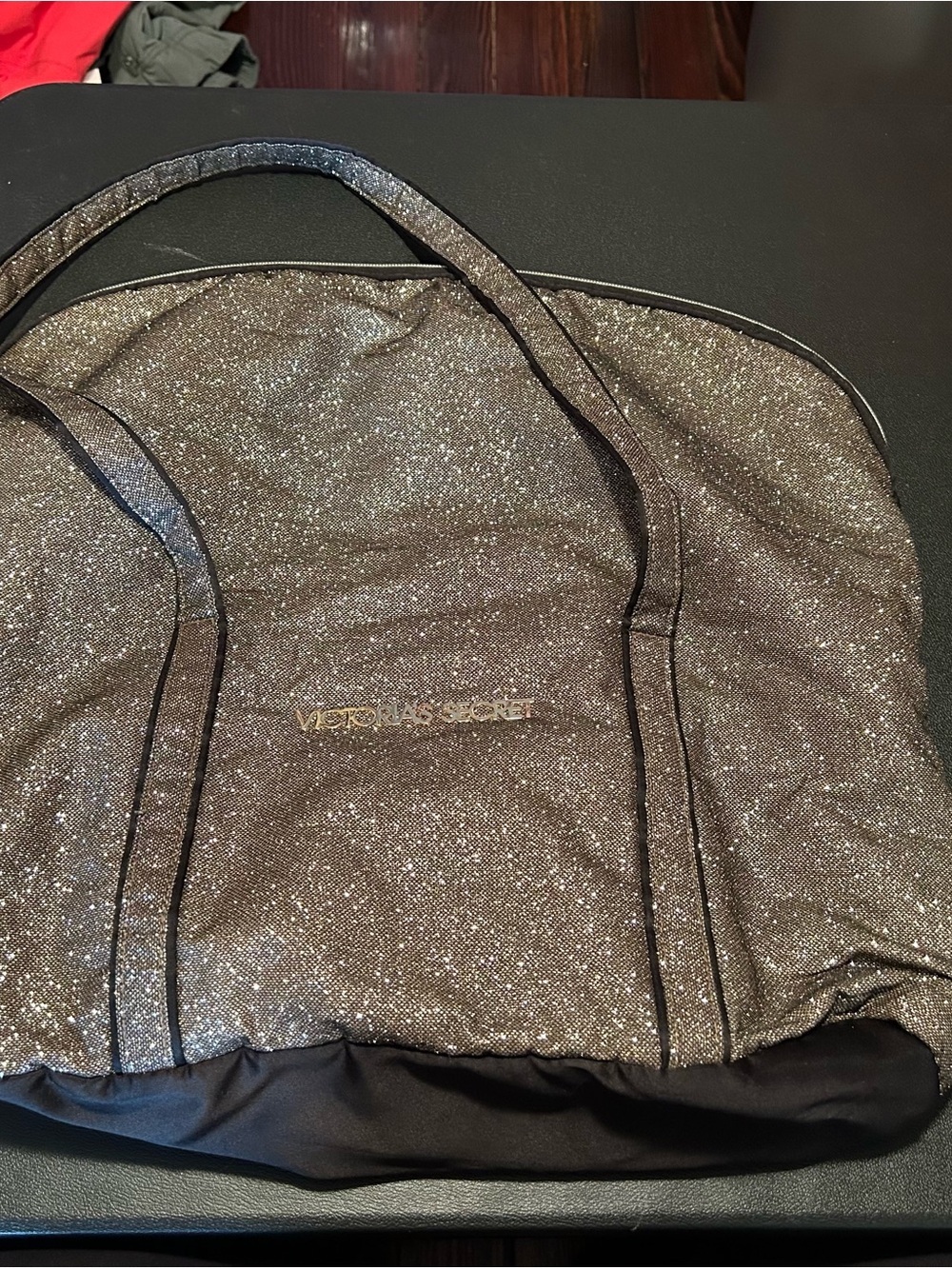 Victoria's Secret glittery duffle bag weekender